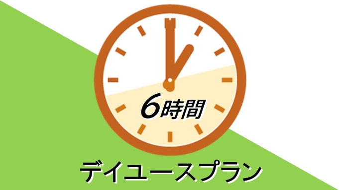 【デイユース】日帰り6時間プラン＜11:00〜23:00＞